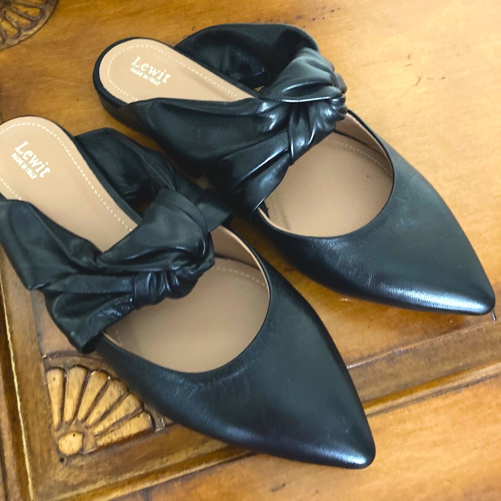 Lewit Cara Mule, Slip On, leather, 37, black